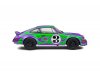 Масштабная модель Porsche 911 RSR #3 1973 Hippie Tribute фиолетовый/зеленый 1:18 Solido S1801117 ракурс 7