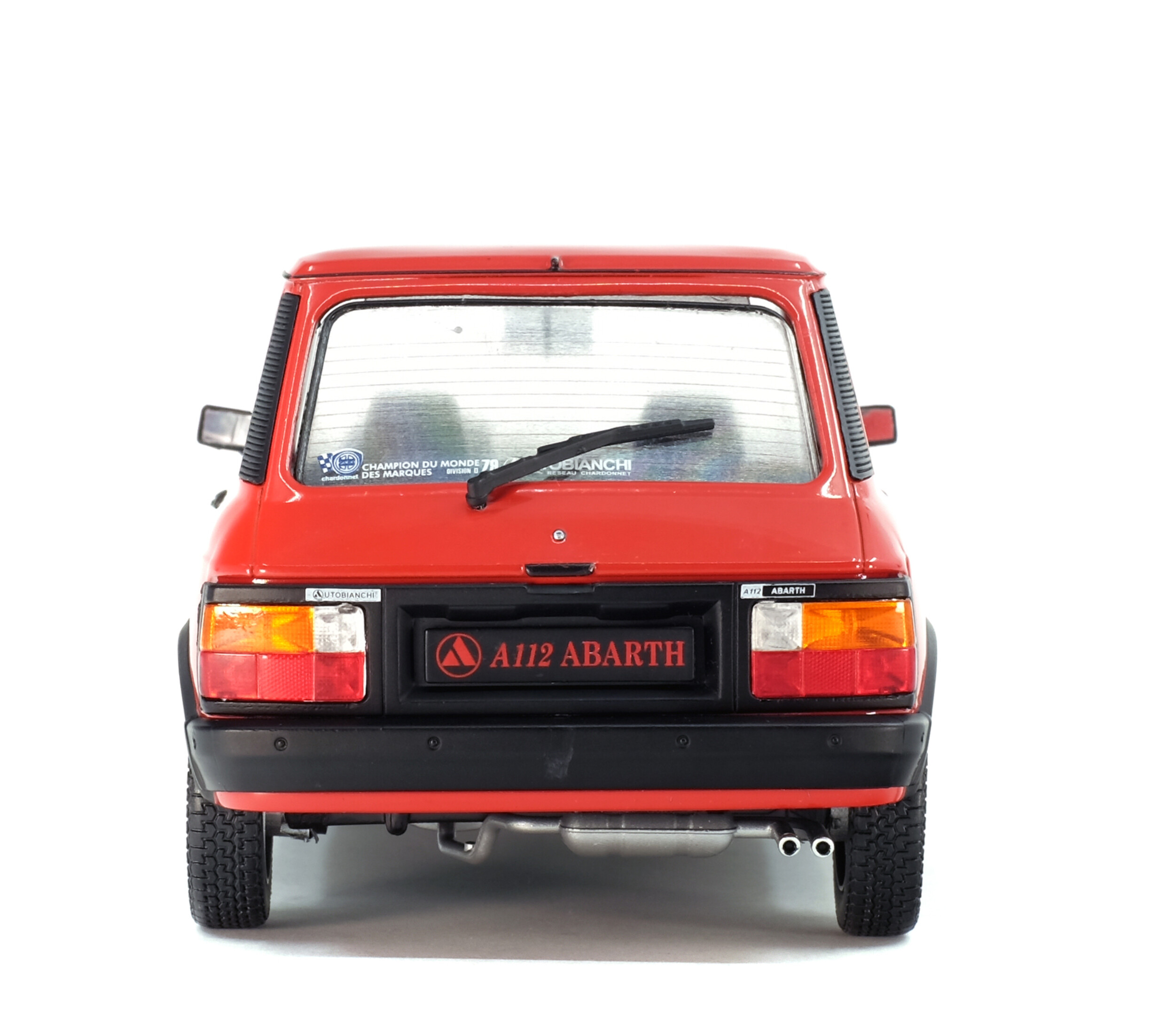 Масштабная модель Autobianchi A112 MK.5 Abarth 1980 красный 1:18
