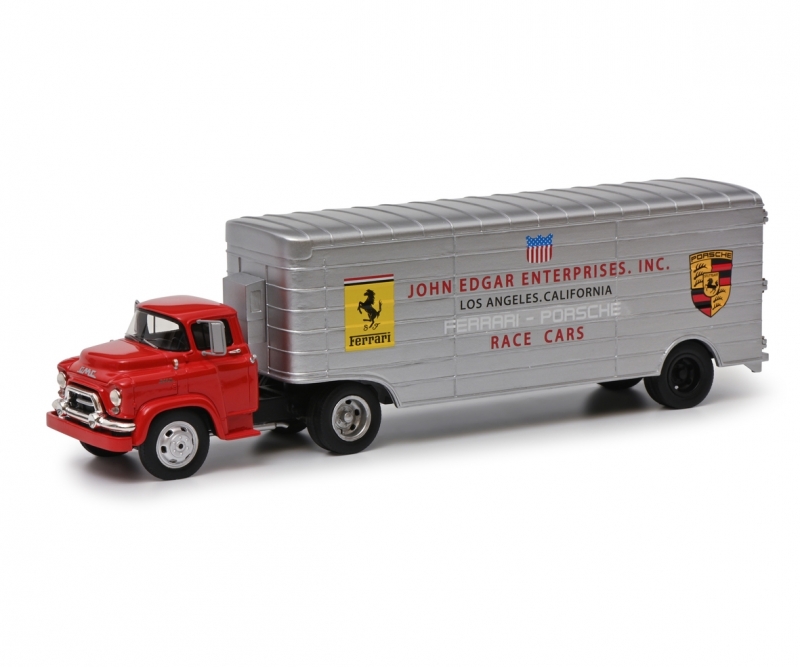 Schuco GMC Renntransporter – 1/43, John Edgar Enterprises, Ferrari Porsche, 1950