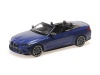 Масштабная модель BMW M4 Cabriolet - 2020 F83 матовый синий металлик 1:18 Minichamps 155021030