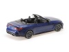 Масштабная модель BMW M4 Cabriolet - 2020 F83 матовый синий металлик 1:18 Minichamps 155021030 ракурс 2