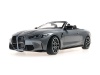 Масштабная модель BMW M4 Cabriolet 2020 серый металлик 1:18 Minichamps 155021034 ракурс 4