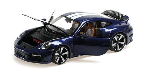Масштабная модель Porsche 911 (992) Sport Classic 2022 синий