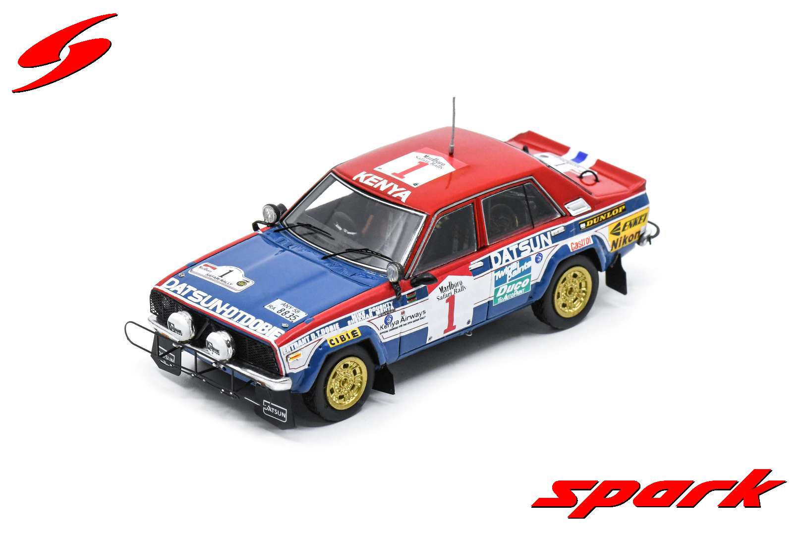 DATSUN VIOLET GT 160J WINNER SAFARI RALLYE 1982 SHEKHAR MEHTA SPARK