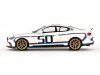 Масштабная модель BMW M4 3.0 CSL 2023 (G82) (леворульный) #50 белый с синим и красным ракурс 3