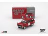 Масштабная модель Land Rover Range Rover #1 Победитель International Hill Rally 1971 праворульный, красный 1:64 Mini GT MGT00893-R ракурс 2