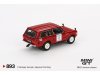 Масштабная модель Land Rover Range Rover #1 Победитель International Hill Rally 1971 праворульный, красный 1:64 Mini GT MGT00893-R ракурс 3