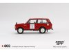 Масштабная модель Land Rover Range Rover #1 Победитель International Hill Rally 1971 праворульный, красный 1:64 Mini GT MGT00893-R ракурс 4