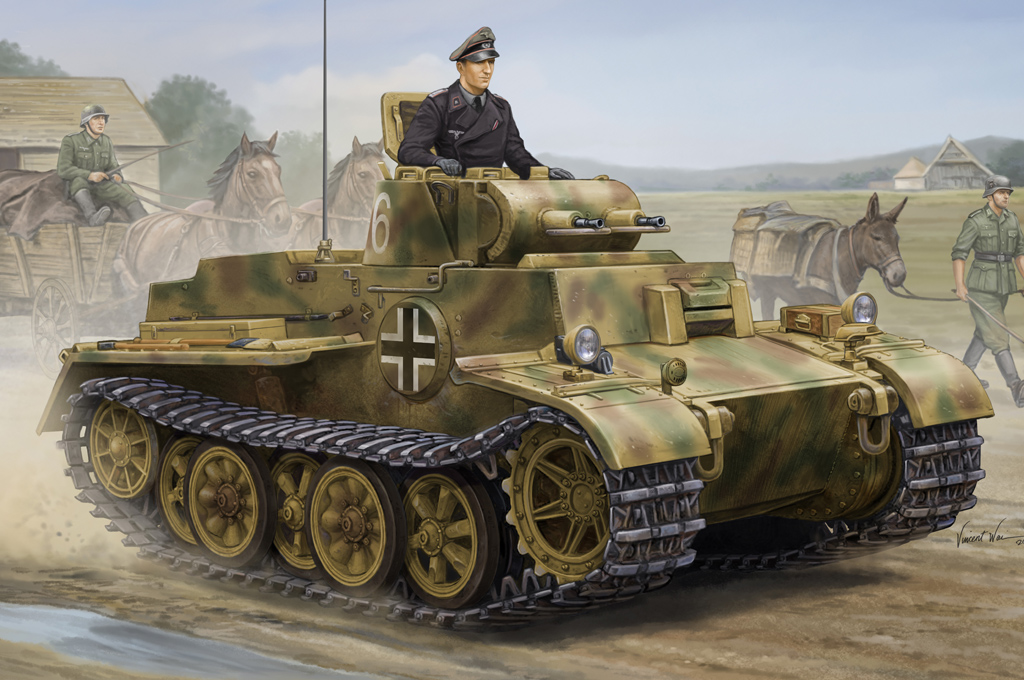 Сборная модель Танк German Pzkpfw.I Ausf.F (VK1801)-Late лучшая цена! 