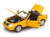 Масштабная модель Mercedes-Benz SLK 200 R170 Roadster 1996-2000 хардтоп, желтый ракурс 2