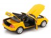 Масштабная модель Mercedes-Benz SLK 200 R170 Roadster 1996-2000 хардтоп, желтый ракурс 3