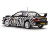 Масштабная модель Subaru Impreza S5 WRC99 #38 N.Heath/S.Lancaster Ралли Португалии 2001 (TAP Rally Portugal) белый с черным(зебра) 1:18 Solido S1807409 ракурс 2