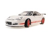 Масштабная модель Porsche 911 GT3 RS 2002 белый красными полосками 1:18 Minichamps 155062020 ракурс 4