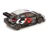Масштабная модель Toyota GR Yaris Rally1 WRC #17 Ралли Монте-Карло 2025 1:18 IXO 18RMC229A ракурс 2