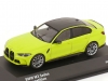 Масштабная модель BMW M3 (G80) Competition 2023 зеленый лайм с черным