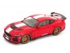 Масштабная модель Ford Shelby Mustang Super Snake 2024 красный с белым ракурс 8