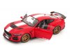 Масштабная модель Ford Shelby Mustang Super Snake 2024 красный с белым ракурс 9