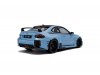 Масштабная модель BMW M2 (G87) Performance 2024 голубой с черным ракурс 2