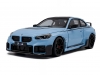 Масштабная модель BMW M2 (G87) Performance 2024 голубой с черным