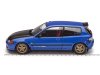 Масштабная модель Honda Civic (EG6) Solido Works 1991 синий перламутр с черным (Cobalt blue pearl) 1:18 Solido S1810406 ракурс 6