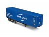 Масштабная модель Полуприцеп с контейнером CMA CGM синий ракурс 8
