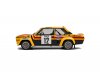 Масштабная модель FIAT 131 Abarth Calberson #12 Mouton/Annie Ралли Монте-Карло 1980 желтый с красным и черным 1:18 Solido S1806007 ракурс 4