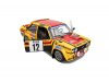 Масштабная модель FIAT 131 Abarth Calberson #12 Mouton/Annie Ралли Монте-Карло 1980 желтый с красным и черным 1:18 Solido S1806007 ракурс 3