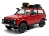 Масштабная модель ВАЗ-2121 Лада Нива Lada Niva красный