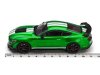 Масштабная модель Ford Mustang Shelby GT 500 2020 FastTrack зеленый металлик с белым 1:43 Solido S4311511 ракурс 4