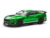 Масштабная модель Ford Mustang Shelby GT 500 2020 FastTrack зеленый металлик с белым 1:43 Solido S4311511