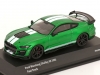 Масштабная модель Ford Mustang Shelby GT 500 2020 FastTrack зеленый металлик с белым