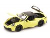 Масштабная модель Porsche 911 (992.2) Targa 4 GTS Hybrid 2025 желтый ракурс 3