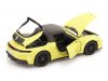 Масштабная модель Porsche 911 (992.2) Targa 4 GTS Hybrid 2025 желтый ракурс 4
