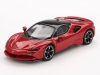 Масштабная модель Ferrari SF90 2024 красный с черным 1:64 BBR BBRFER64030