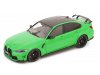 Масштабная модель BMW M3 (G80) Performance Parts 2024 зеленый с черным