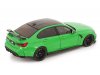 Масштабная модель BMW M3 (G80) Performance Parts 2024 зеленый с черным ракурс 4