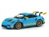 Масштабная модель Porsche 911 (992) GT3 RS 24 часа Дейтоны 2023 голубой с желтым 1:43 Solido S4314803