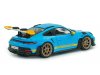 Масштабная модель Porsche 911 (992) GT3 RS 24 часа Дейтоны 2023 голубой с желтым 1:43 Solido S4314803 ракурс 3