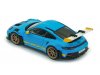 Масштабная модель Porsche 911 (992) GT3 RS 24 часа Дейтоны 2023 голубой с желтым 1:43 Solido S4314803 ракурс 4