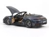 Масштабная модель Porsche 911 Carrera Cabriolet 2025 темно-синий металлик ракурс 2