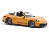 Масштабная модель Porsche 911 Targa 4 GTS 2025 желтый ракурс 2