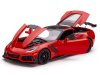 Масштабная модель Chevrolet Corvette C7 ZR1 Coupe 2019 красный с черным 1:18 IXO 18RDC243 ракурс 4