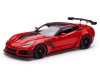 Масштабная модель Chevrolet Corvette C7 ZR1 Coupe 2019 красный с черным 1:18 IXO 18RDC243