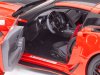 Масштабная модель Chevrolet Corvette C7 ZR1 Coupe 2019 красный с черным 1:18 IXO 18RDC243 ракурс 10