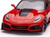 Масштабная модель Chevrolet Corvette C7 ZR1 Coupe 2019 красный с черным 1:18 IXO 18RDC243 ракурс 6