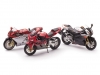Масштабная модель Набор из 3х мотоциклов Honda Fireblade CBR1000RR -- MV Agusta 750 F4 -- Aprilia RSV 1000R ракурс 2