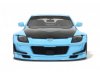 Масштабная модель Nissan Fairlady Z Pandem (2025), голубой с черным 1:18 GT Spirit GT943 ракурс 4