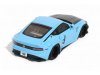 Масштабная модель Nissan Fairlady Z Pandem (2025), голубой с черным 1:18 GT Spirit GT943 ракурс 8