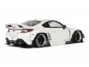 Масштабная модель Toyota GR86 Pandem (2023), белый металлик 1:18 GT Spirit GT498 ракурс 12