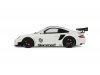 Масштабная модель Porsche 911 (997) Turbo LB-Works 2024 белый 1:18 GT Spirit GT958 ракурс 12